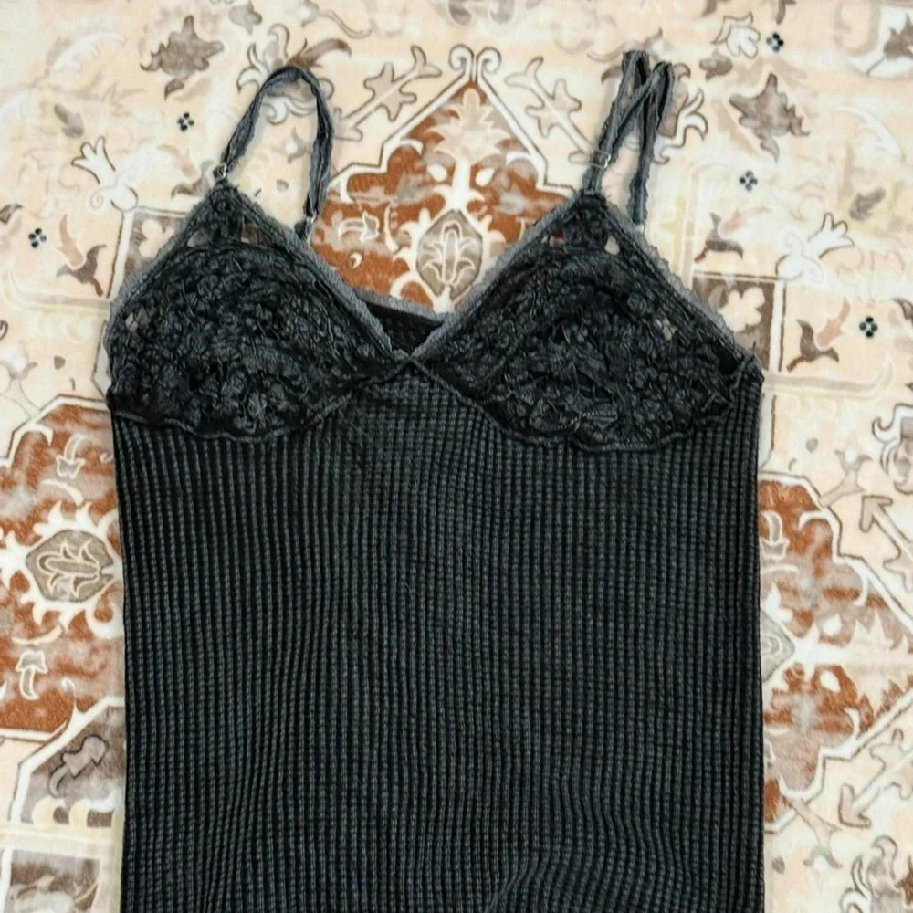 Free People One Knit Cami in Tarmac - Picture 4 of 11